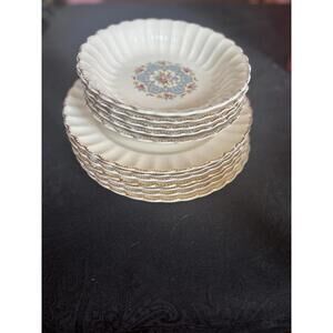 Vintage Floral United Utilities Corp Sovereign 22k trimmed Porcelain Dinnerware